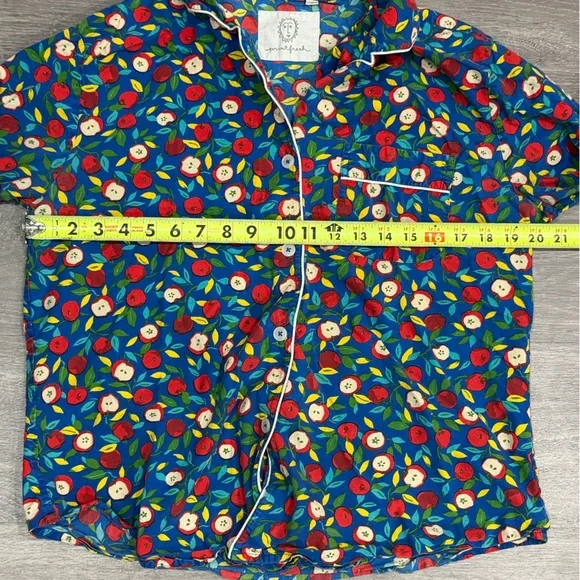 Printfresh Red Delicious Apple Two Piece Pajama Set-Small - Picture 5 of 11